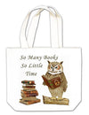 So Many Books Owl Gift Tote
